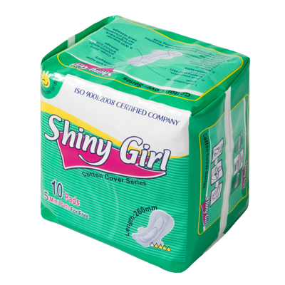 Tấm lót nữ tính bằng bông hữu cơ Ladylike Bông chống khuẩn Tấm lót kinh nguyệt có cánh