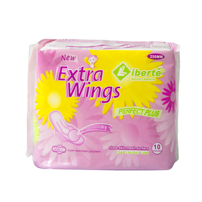 Băng vệ sinh hữu cơ Extra Wings Độ khô thoáng Phụ nữ đeo khăn ăn vệ sinh