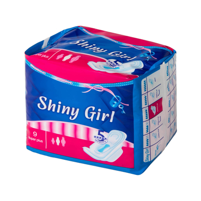 Mint Shiny Girl Khăn ăn vệ sinh dùng một lần / Miếng lót siêu maxi tự nhiên 155mm