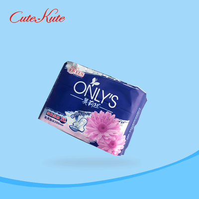 Miếng đệm kinh nguyệt mềm 270mm Khả năng thấm hút Tấm lót Anion Lady Nhanh chóng dễ dàng bọc