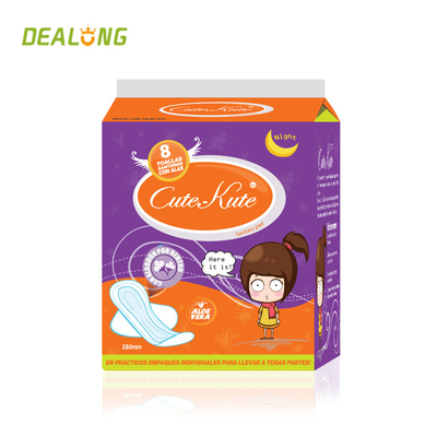 Khăn giấy vệ sinh Lady Anion Nước hoa Tã bông hữu cơ FDA