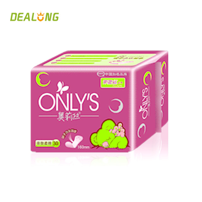100% băng vệ sinh cotton hữu cơ Tấm lót maxi in thấm hút cao