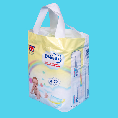 Màu xanh ADL Baby Pull Up Pants Kéo tã qua đêm SGS để đào tạo