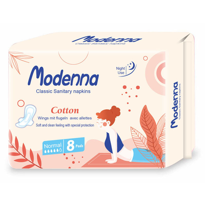 Bộ phim PE hít thở Backsheet Pad Style Sanitary Napkin Diaper With Winged Protection