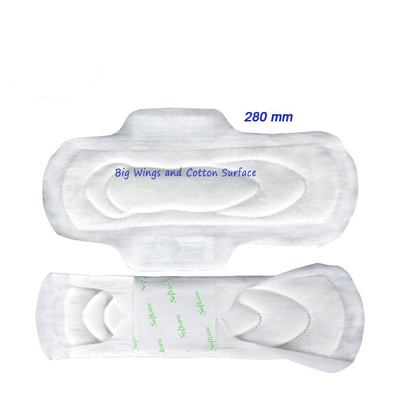 Thảo dược Hữu cơ Bông vệ sinh Khăn ăn Vệ sinh 100% Bông Maxi Pads Cao cấp